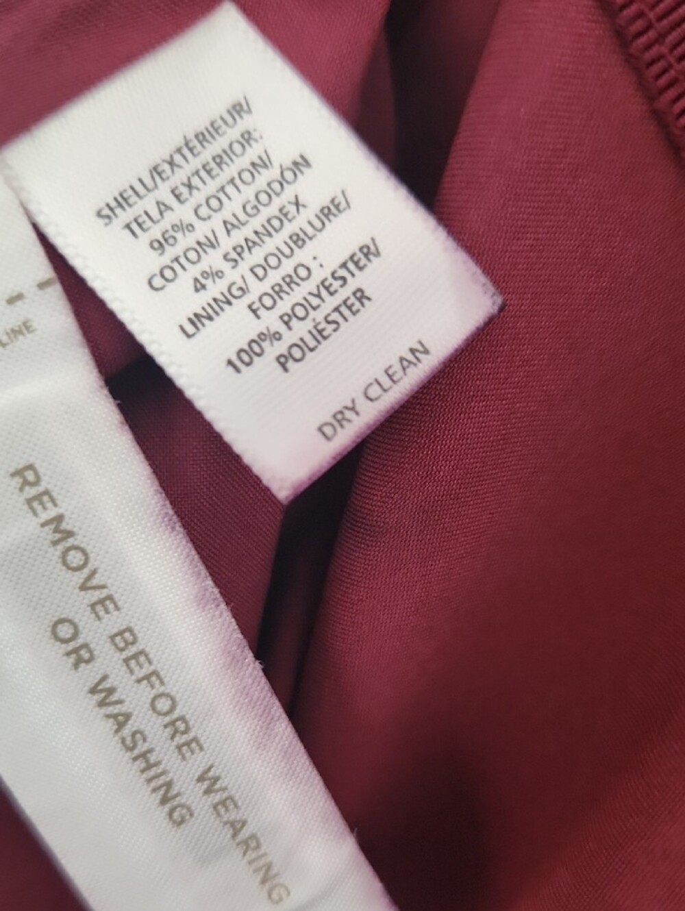 Business Casual Office Work LOFT Burgundy Black Floral-Print Pencil Skirt - Picture 3 of 9